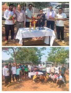 पार्षद टी ज्योति के मुख्य आतिथ्य में रेलवे क्रिकेट मैच का हुआ समापन।