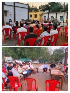 बकरीद पर शांति व्यवस्था को लेकर थाना में टीआई अविनाश की अध्यक्षता में हुई शांति समिति की बैठक।
