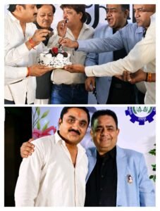 व्यापार जगत के ‘सरताज’ सतीश थौरानी का धूमधाम से मना जन्मदिन,स्वाधीन जैन मंत्री छत्तीसगढ़ चैंबर ऑफ कॉमर्स ने केक कटवाकर दी जन्मदिन की बधाई।