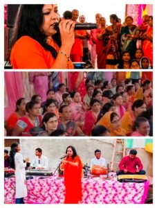 टी ज्योति सोनी लोक गायिका ने किया समस्त हजारों श्रद्धालुओं का हृदय से आभार ,भक्ति तरंग कार्यक्रम में मिला भक्ति का अपार स्नेह।
