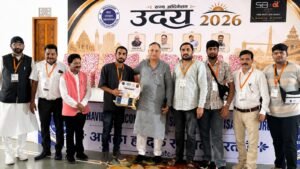 गौ सेवा के लिए दल्लीराजहरा के अमर लालवानी को राज्य अधिवेशन उदय 2026 में सम्मान।