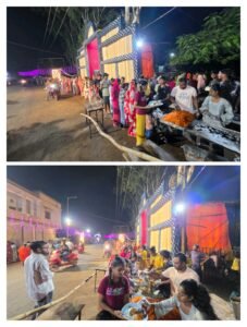 चिखलाकसा गणेशोत्सव समिति द्वारा आज महाप्रसाद का आयोजन।